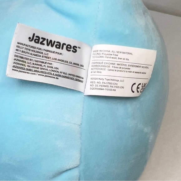 Squishmallows 8"" Irina The Axolotl with Headband, Medium, Blue - Picture 8 of 8